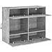 Mobile TV a Parete con Luci LED Grigio Cemento 78,5x30x60,5 cm - Foto miniatura 3