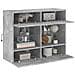 Mobile TV a Parete con Luci LED Grigio Cemento 78,5x30x60,5 cm - Foto miniatura 4