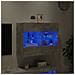 Mobile TV a Parete con Luci LED Grigio Cemento 78,5x30x60,5 cm - Foto miniatura 5