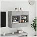 Mobile TV a Parete con Luci LED Grigio Cemento 78,5x30x60,5 cm - Foto miniatura 6