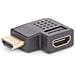 Adattatore HDMI 2.0 ad angolo retto da maschio a femmina, salvaporta HDMI ad alta velocità orizzontale a 90 gradi, 4K 60Hz, M /F - Foto miniatura 1