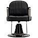 Poltrona Da Barbiere Girevole Idraulica Per Salone Di Parrucchiere Poggiapiedi Cromato Palermo Barber Chair - Foto miniatura 2
