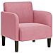 Divano Sedia con Braccioli Rosa 54 cm in Velluto - Foto miniatura 1