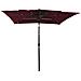 Lusso Casadino -  Ombrellone A 3 Livelli Con Palo In Alluminio Rosso Bordò 3 M - Foto miniatura 1