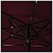 Lusso Casadino -  Ombrellone A 3 Livelli Con Palo In Alluminio Rosso Bordò 3 M - Foto miniatura 5
