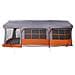 Tenda da campeggio  con finestre grigia e arancione per 10 persone impermeabile - Foto miniatura 5