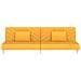 Divano Letto a 2 Posti con 2 Cuscini Giallo in Tessuto - Foto miniatura 4