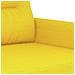 Set di Divani 4 pz con Cuscini Giallo Chiaro in Tessuto - Foto miniatura 7