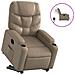 Poltrona Alzapersona Reclinante Elettrica Cappuccino Similpelle - Foto miniatura 1