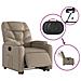 Poltrona Alzapersona Reclinante Elettrica Cappuccino Similpelle - Foto miniatura 6
