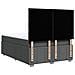 Giroletto a Molle con Materasso Grigio Scuro 160x200 cm Tessuto - Foto miniatura 8