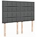 Giroletto a Molle con Materasso Grigio Scuro 160x200 cm Tessuto - Foto miniatura 9