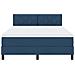 Letto a Molle con Materasso & LED Blu 140x190 cm Tessuto - Foto miniatura 8