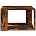 Tavolino Salotto Rovere Fumo 51,5x51,5x30cm Legno Multistrato - Foto miniatura 4