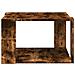 Tavolino Salotto Rovere Fumo 51,5x51,5x30cm Legno Multistrato - Foto miniatura 5