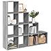 Libreria 4 Ripiani Grigio Sonoma 131,5x29x131,5 cm Truciolato - Foto miniatura 2