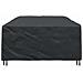 Copertura per mobili da esterno Nero 315 x 180 x 74 cm 420D - Foto miniatura 5