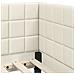 Cornice del letto ad angolo Crema 90 x 200 cm Velluto - Foto miniatura 8