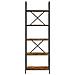 Libreria Rovere fumo 60 x 30 x 183 cm Legno multistrato - Foto miniatura 5