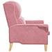 poltrona Rosa 76 x 94 x 102 cm Velluto - Foto miniatura 5