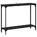 Tavolo consolle con lo scaffale Rovere nero 101 x 30.5 x 75 cm - Foto miniatura 1