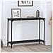 Tavolo consolle con lo scaffale Rovere nero 101 x 30.5 x 75 cm - Foto miniatura 2