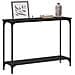 Tavolo consolle con lo scaffale Rovere nero 101 x 30.5 x 75 cm - Foto miniatura 3