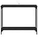 Tavolo consolle con lo scaffale Rovere nero 101 x 30.5 x 75 cm - Foto miniatura 4