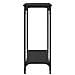 Tavolo consolle con lo scaffale Rovere nero 101 x 30.5 x 75 cm - Foto miniatura 5