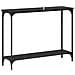 Tavolo consolle con lo scaffale Rovere nero 101 x 30.5 x 75 cm - Foto miniatura 6