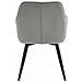 Sedia girevole in velluto LUKK360 - Gambe grigio argento / nere x 2 - Foto miniatura 7