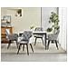 Sedia girevole in velluto LUKK360 - Gambe grigio argento / nere x 2 - Foto miniatura 10