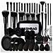Set Di 25 Pennelli Trucco Con Spugne, Ciotola Di Pulizia E Borsa - Kit Completo Per Viso E Occhi - Foto miniatura 1