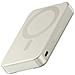 Powerbank Magnetico 10000mah Compatibile Qi2 15w Modello Onthego Con Supporto, Beige - Foto miniatura 2
