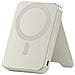 Powerbank Magnetico 10000mah Compatibile Qi2 15w Modello Onthego Con Supporto, Beige - Foto miniatura 1