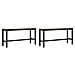 Panche da pranzo 2 pcs Naturale 100 x 32,5 x 49 cm - Foto miniatura 1