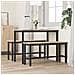 Panche da pranzo 2 pcs Naturale 100 x 32,5 x 49 cm - Foto miniatura 3