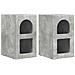 Comodino 2 pcs Grigio cemento 29,5 x 33,5 x 50 cm - Foto miniatura 1