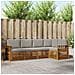 Set divani con cuscino 5 pcs Grigio Naturale e Chiaro - Foto miniatura 2