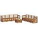 Set divani 9 pcs Naturale Legno di Acacia Massello - Foto miniatura 3