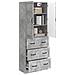 Set di armadi 2 pcs Grigio Cemento 66 x 34,5 x 87 cm - Foto miniatura 2