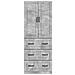 Set di armadi 2 pcs Grigio Cemento 66 x 34,5 x 87 cm - Foto miniatura 4