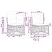 Set Divano da Giardino 10 pcs Grigio polyrattan - Foto miniatura 8