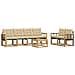 Set di divani da esterno con cuscino 7 pcs Bianco e Beige - Foto miniatura 1