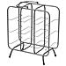 Portabottiglie Rack Rettangolare In Ferro Grigio Scuro 9 Posti 40x23x47,5 Cm - Foto miniatura 2