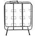 Portabottiglie Rack Rettangolare In Ferro Grigio Scuro 9 Posti 40x23x47,5 Cm - Foto miniatura 3