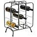 Portabottiglie Rack Rettangolare In Ferro Grigio Scuro 9 Posti 40x23x47,5 Cm - Foto miniatura 7
