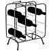 Portabottiglie Rack Rettangolare In Ferro Grigio Scuro 9 Posti 40x23x47,5 Cm - Foto miniatura 8