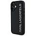 Custodia Nera Lucida Per Iphone 16 Di Karl Lagerfeld Con Gomma 3d - Foto miniatura 2