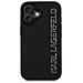Custodia Nera Lucida Per Iphone 16 Di Karl Lagerfeld Con Gomma 3d - Foto miniatura 3